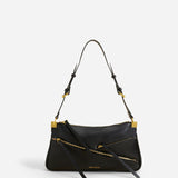 Three Zipped Black Soft Front