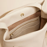 Tote Du Jour Calf Skin Leather Vanilla 2