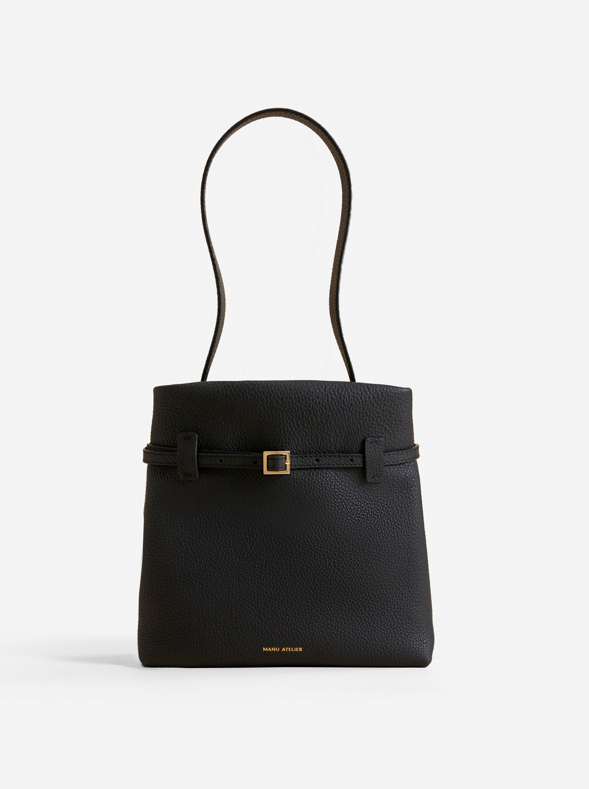 Mini Tote Du Jour Calf Skin Leather Black