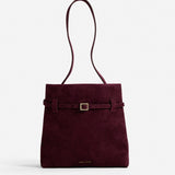 Mini Tote du Jour Suede Merlot