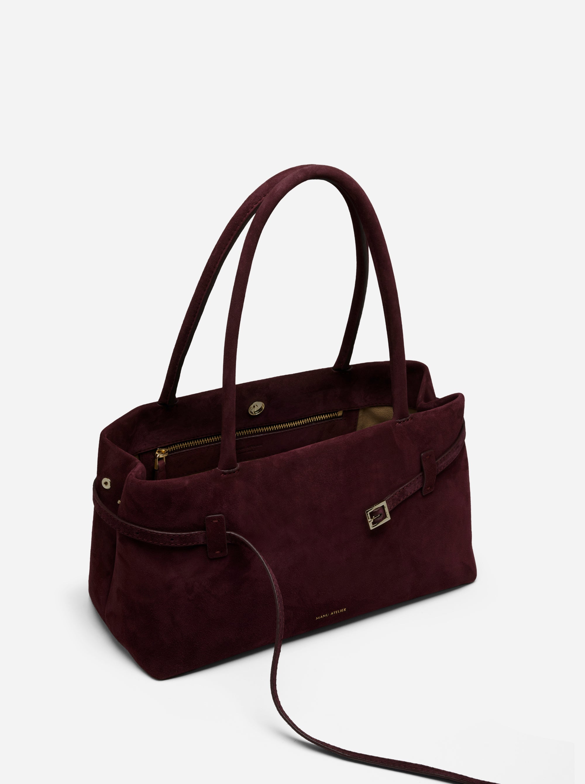 Le Cambon East West Merlot Suede Inside