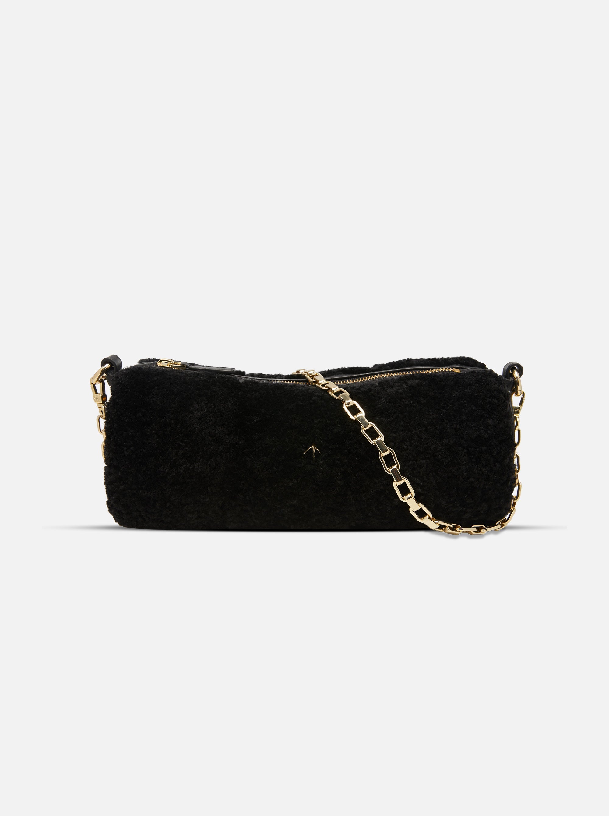 Cylinder Shearling Leather Black