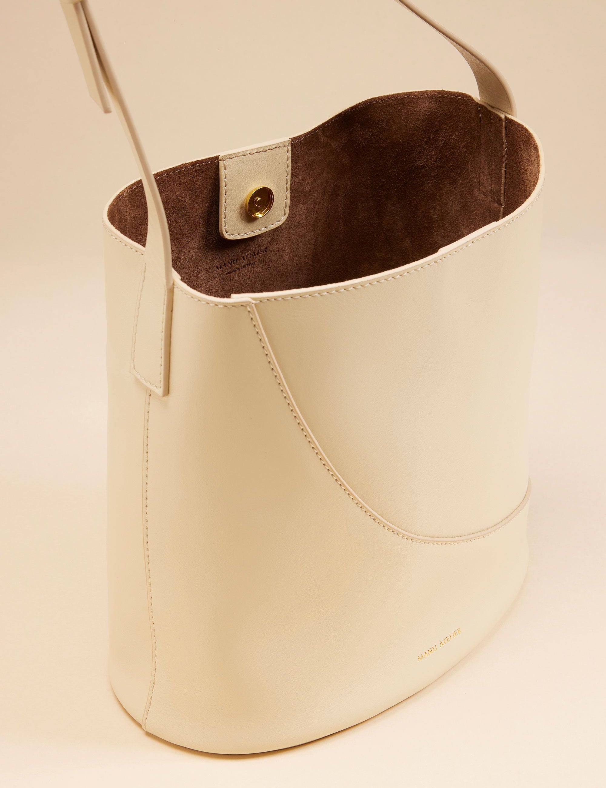 Nova Bucket Soft Calf Leather Vanilla Side