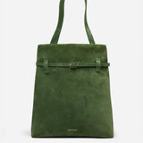 Tote du Jour Velvet Green Suede