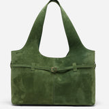 Cambon Cabas Velvet Green Suede