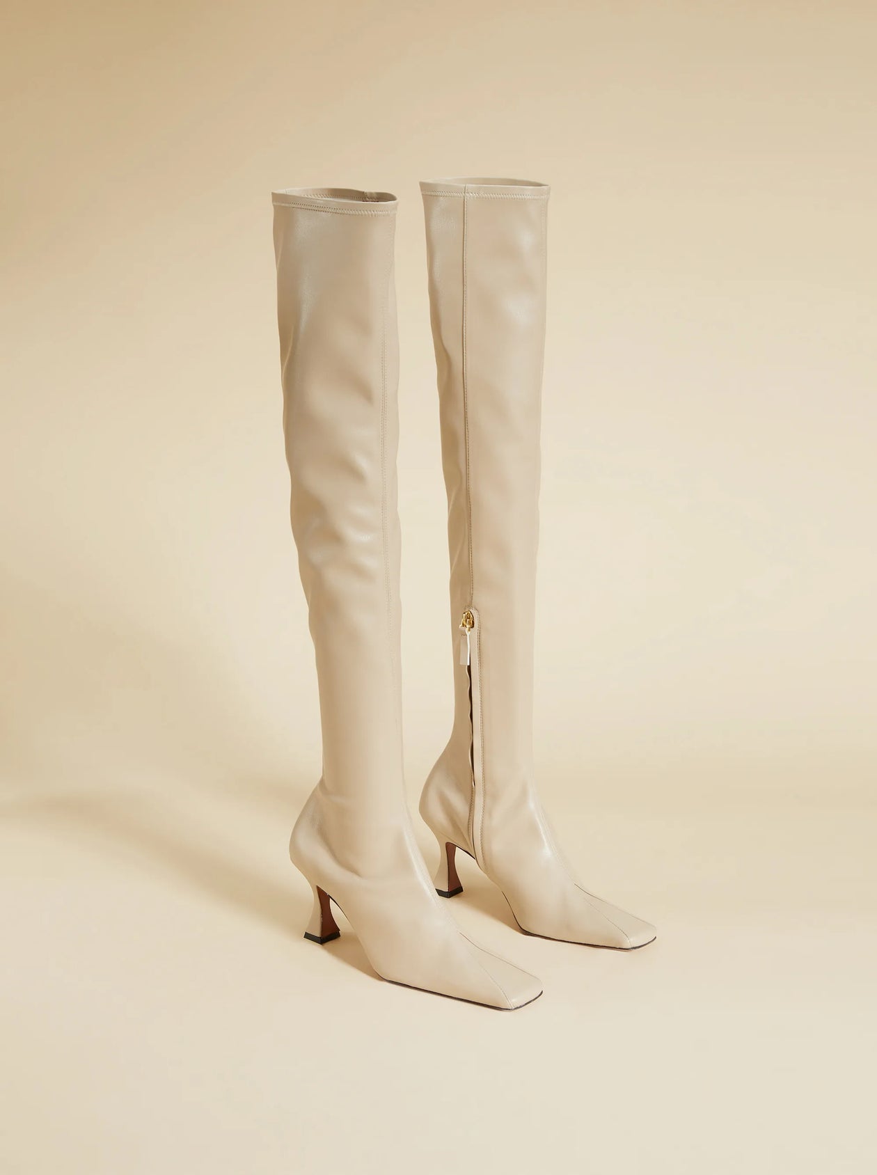 Over Knee High Duck Boots Light Grey – Manu Atelier