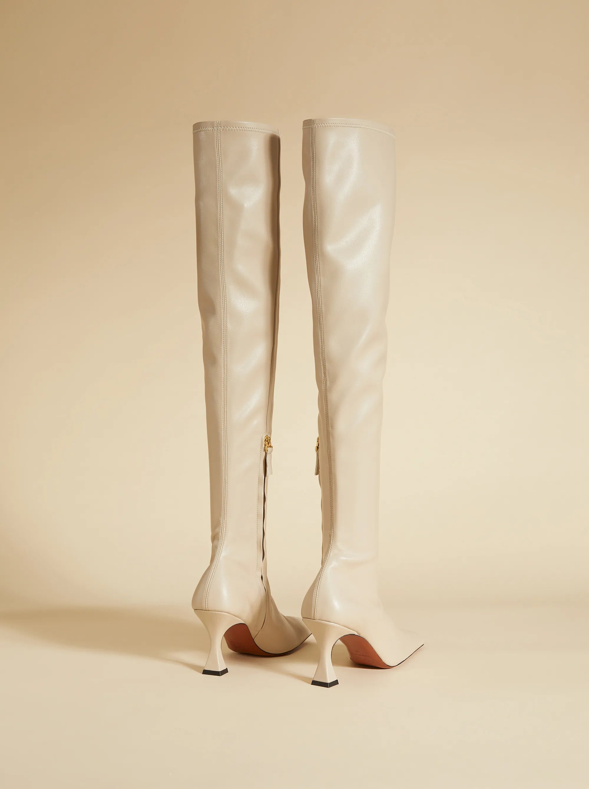 Light grey thigh high boots outlet