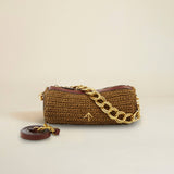 XX Mini Cylinder Neutral & Reddish Brown Crochet