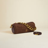 XX Mini Cylinder Reddish Brown Crochet