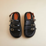Cage Chunky Slides Black Soft
