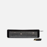 Pencil Box Black Suede with Crystals