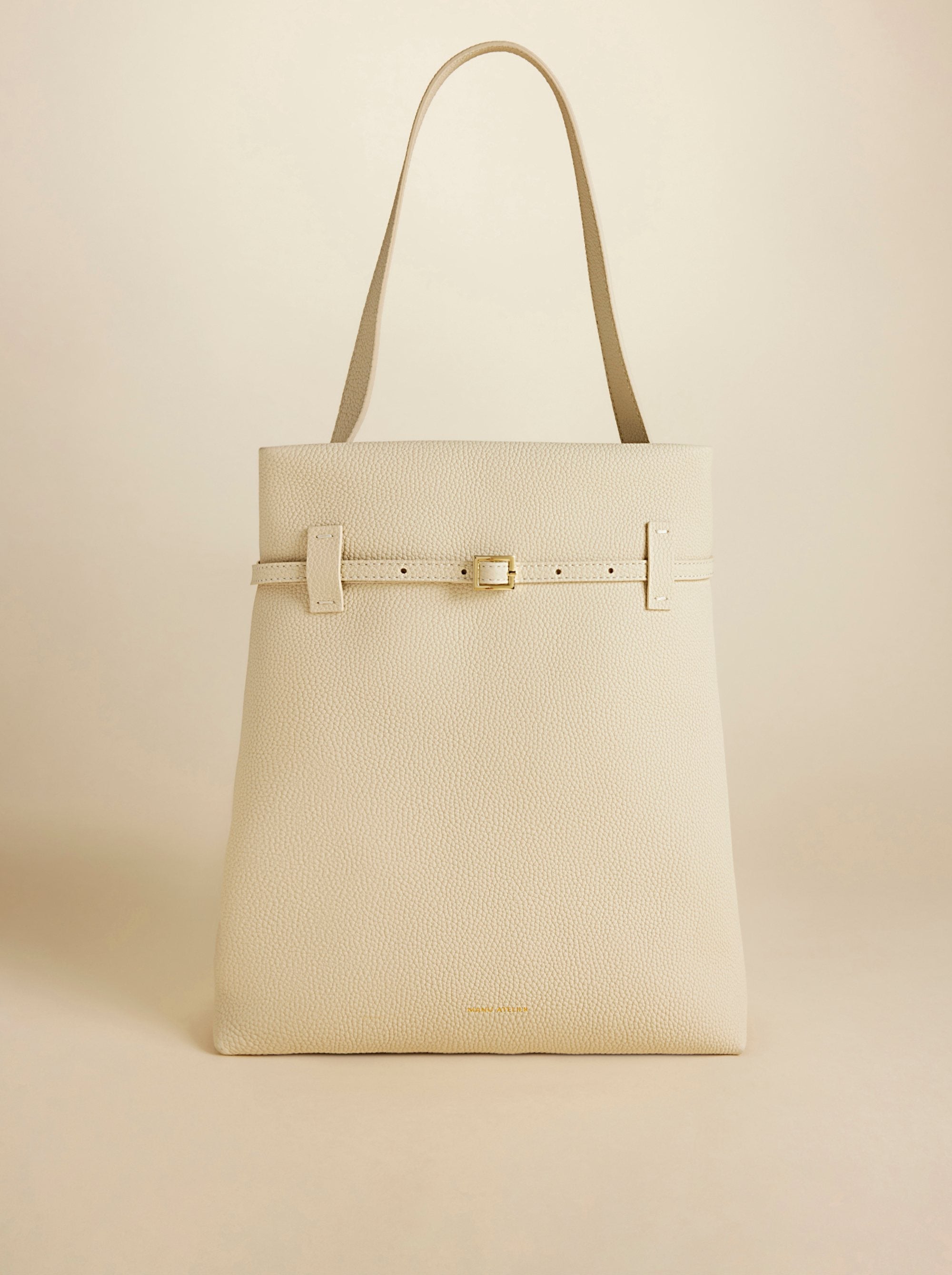 Tote Du Jour Calf Skin Leather Vanilla 