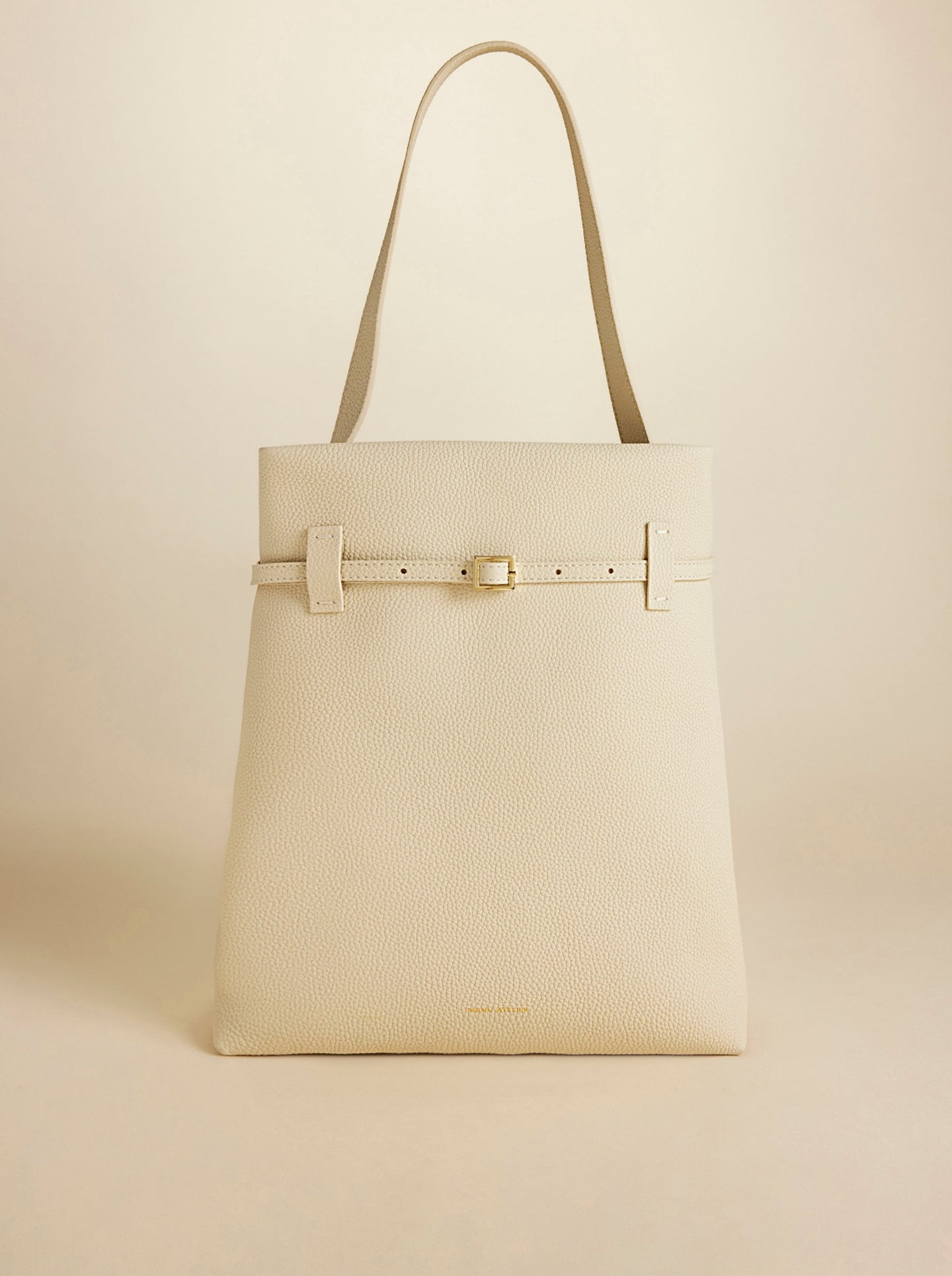 Tote Du Jour Calf Skin Leather Vanilla 