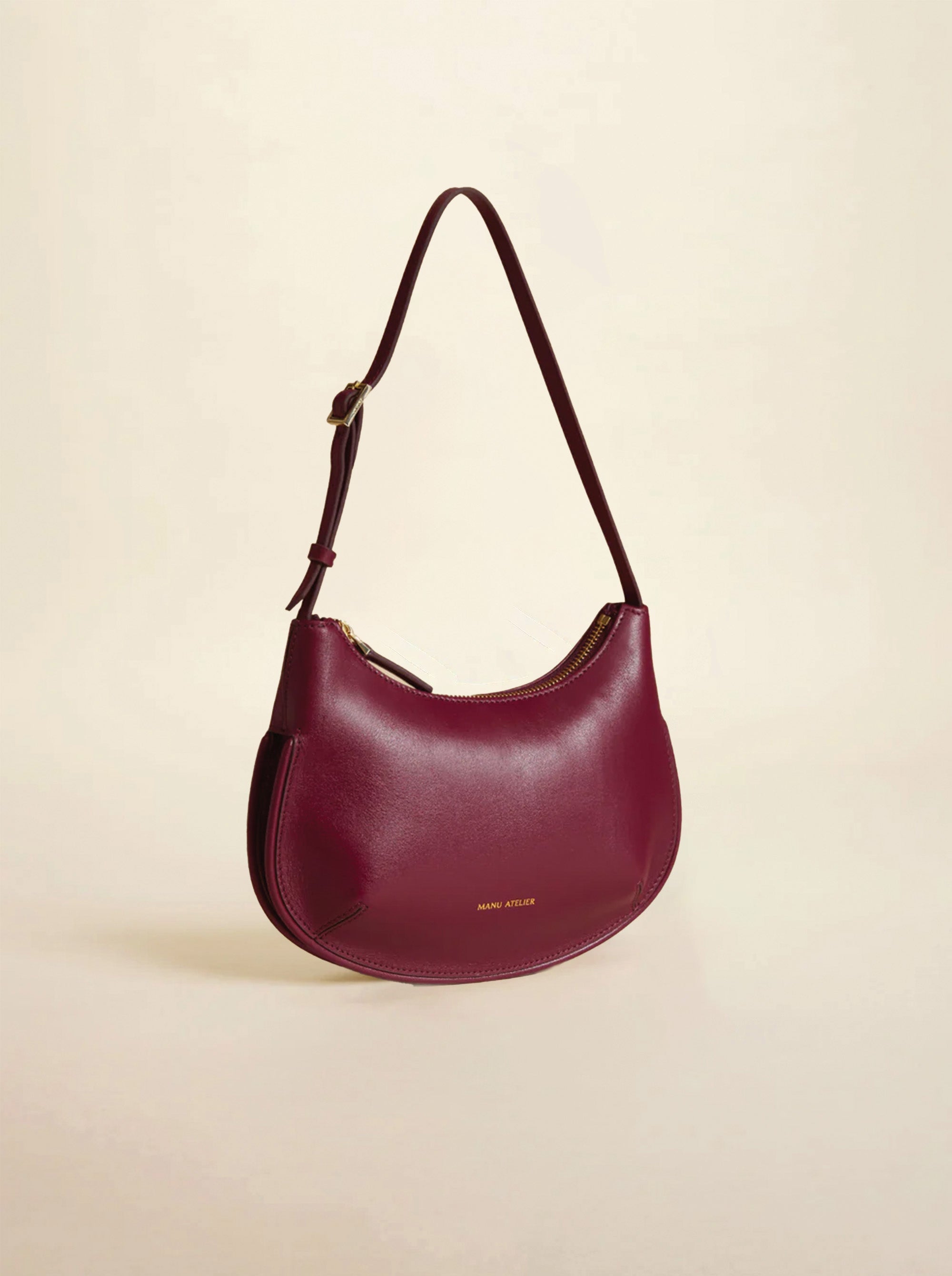 Ilda Soft Calf Leather Burgundy Side