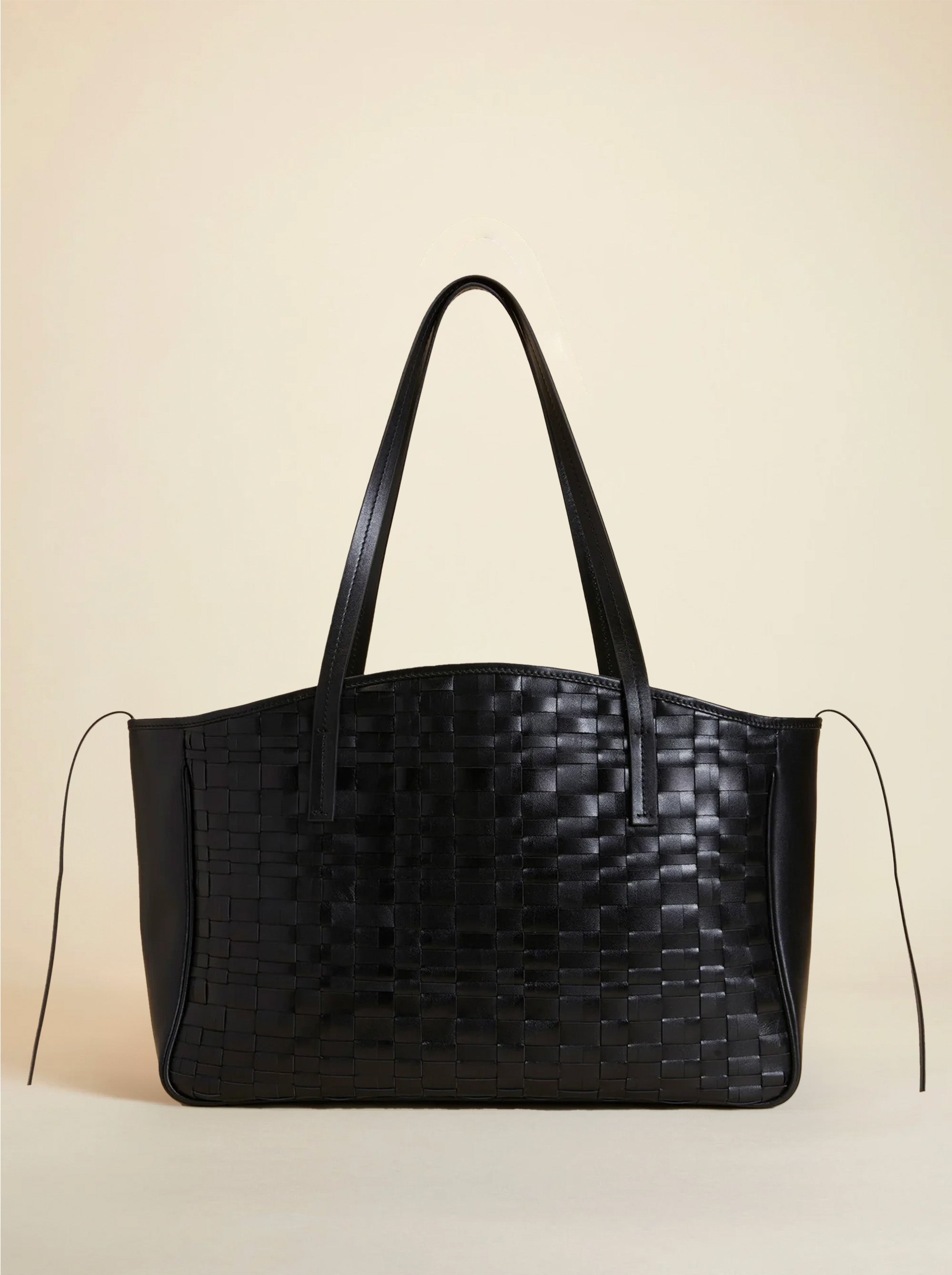 XL Du Jour Handwoven Leather Black 