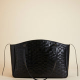 XL Du Jour Handwoven Leather Black 2