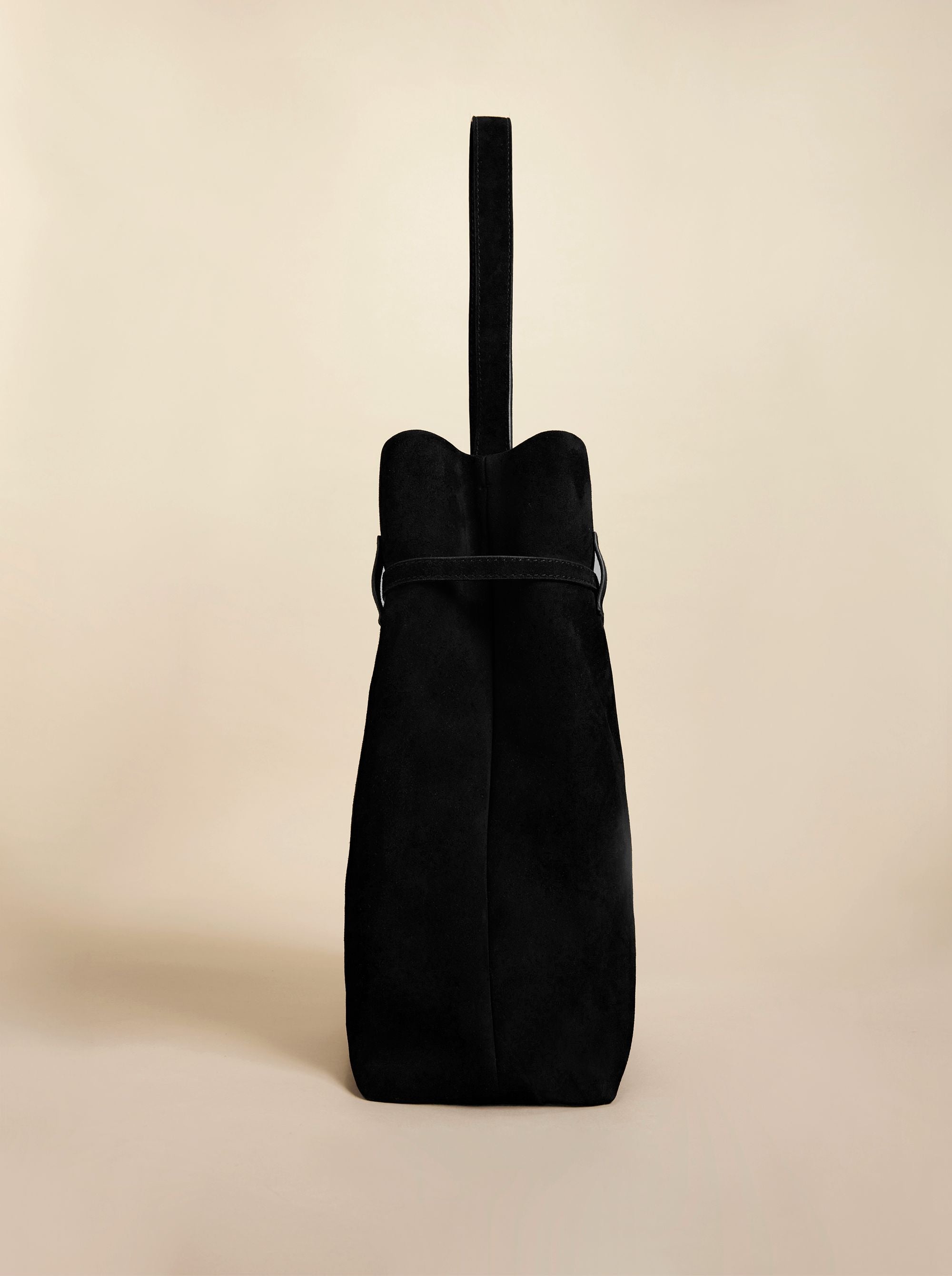 Black suede bag on sale