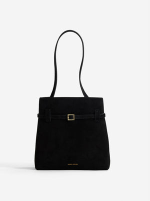 Mini Tote du Jour Black Suede