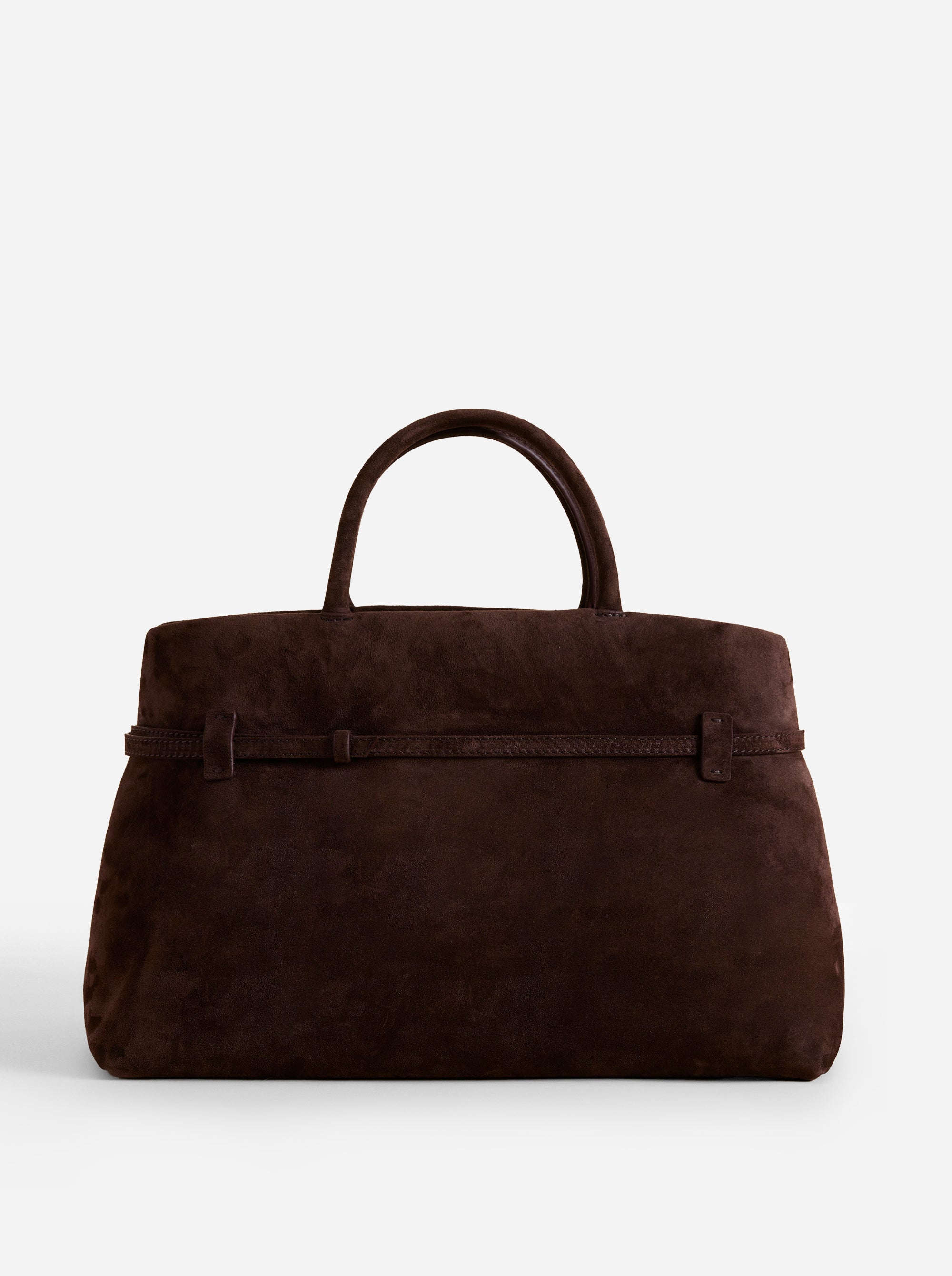 トートバッグ Manu Atelier Tote Du Jour burgundy suede tote bag 2024324_LeCambon40_DeepBrownSu