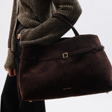 Le Cambon 40 Deep Brown Suede on model