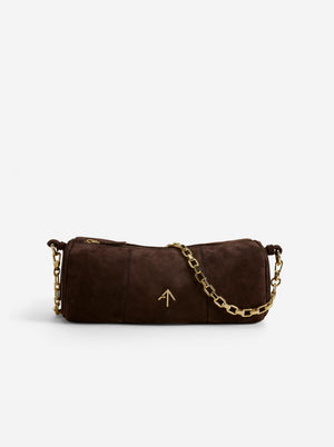 Cylinder Deep Brown Suede
