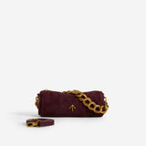 XX Mini Cylinder Merlot Suede