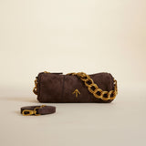 XX Mini Cylinder Deep Brown Suede 