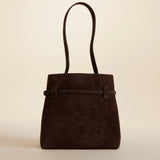 Mini Tote du Jour Deep Brown Suede 