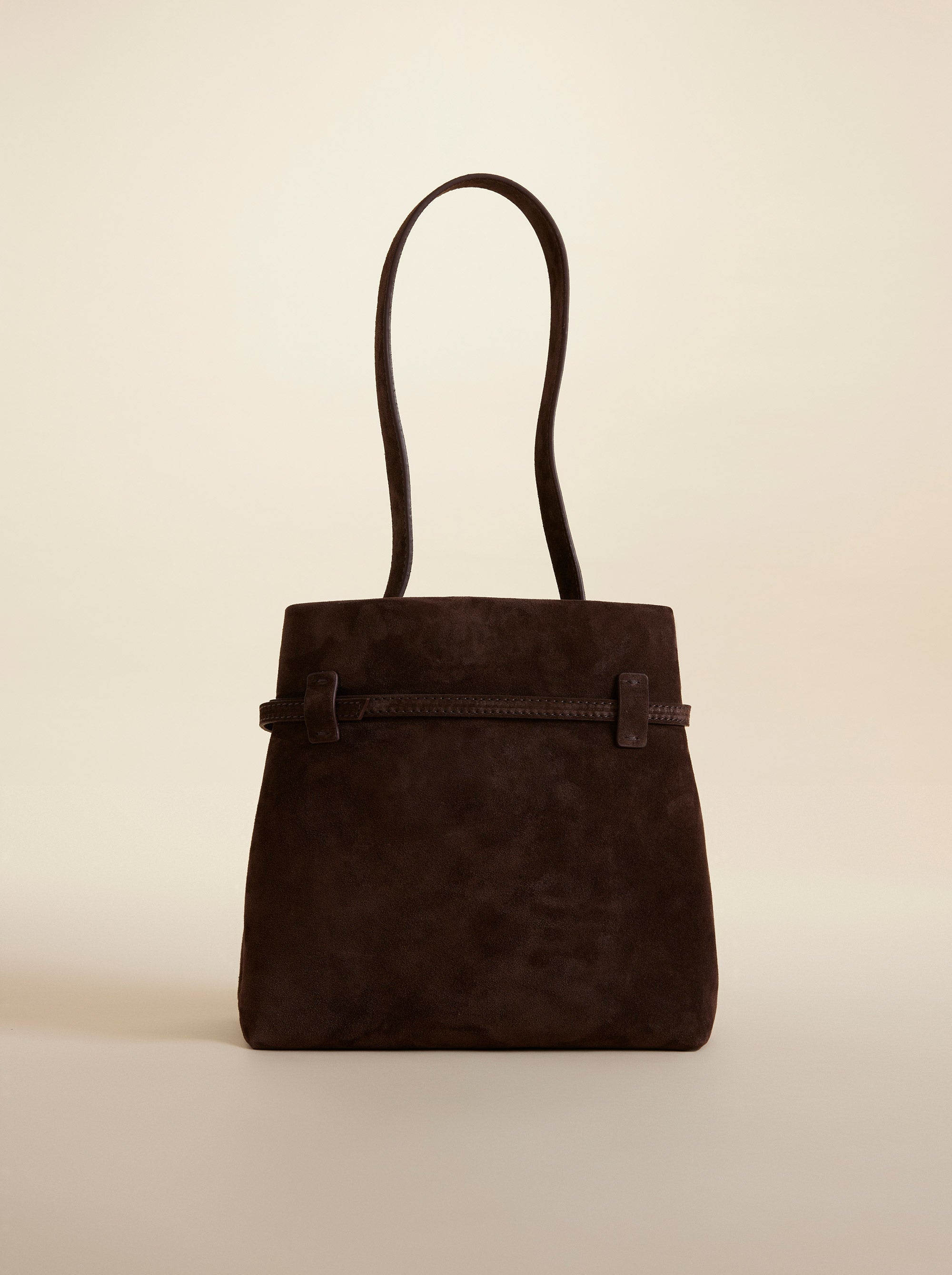 Mini Tote du Jour Deep Brown Suede 