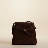 Mini Tote du Jour Deep Brown Suede 