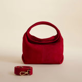 Mini Gala Red Suede 