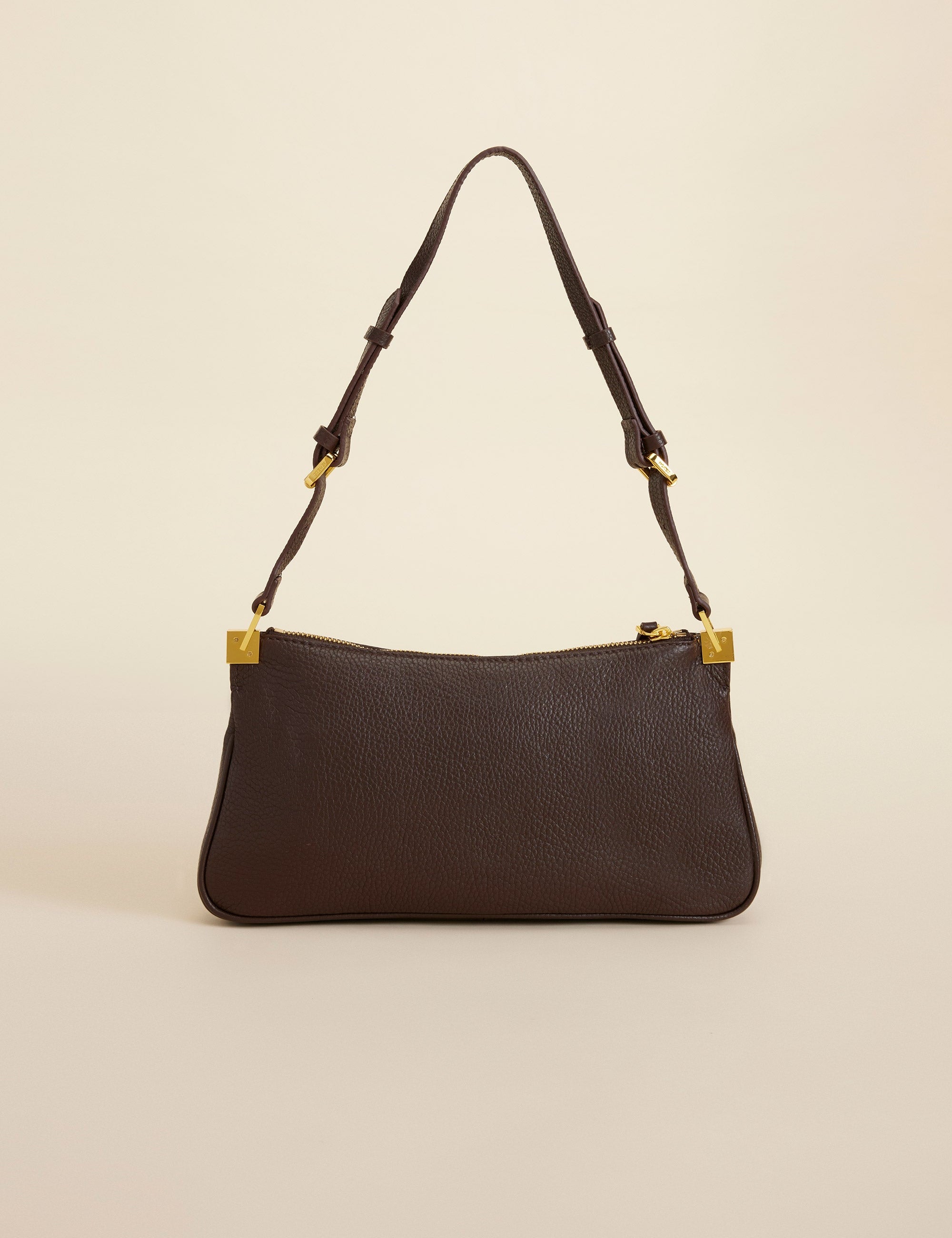Three Zipped Deep Brown 