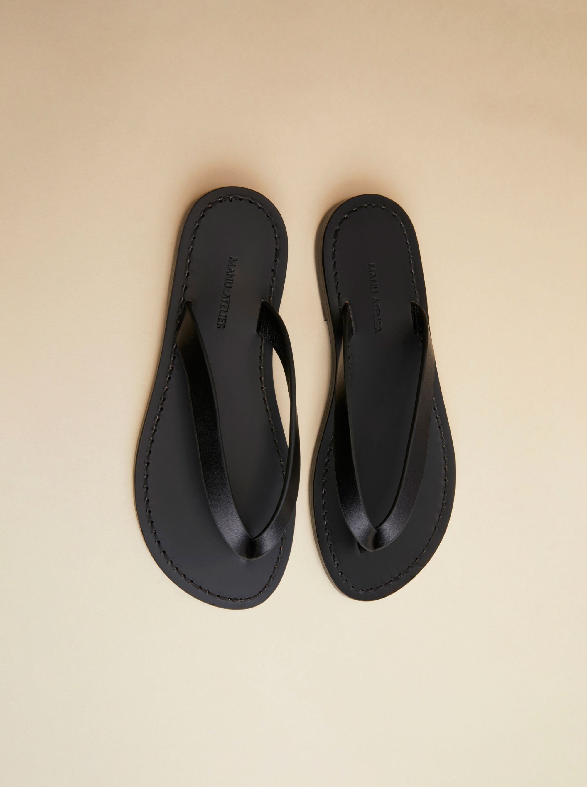 Manu Flip-Flops Black Soft