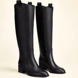 Knee High Riding Boots Black