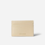 Manu Cardholder Beige Gold Embossed