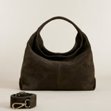 Gala Tobacco Green Suede