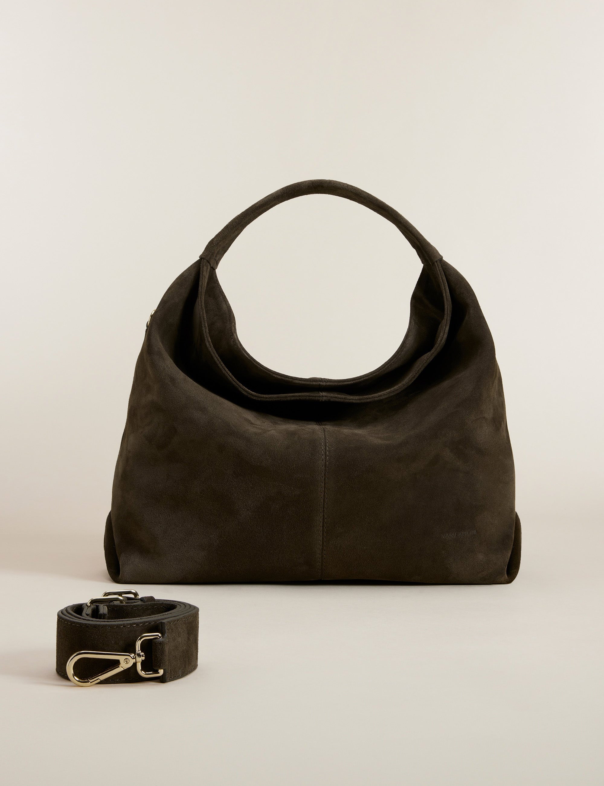 Gala Tobacco Green Suede