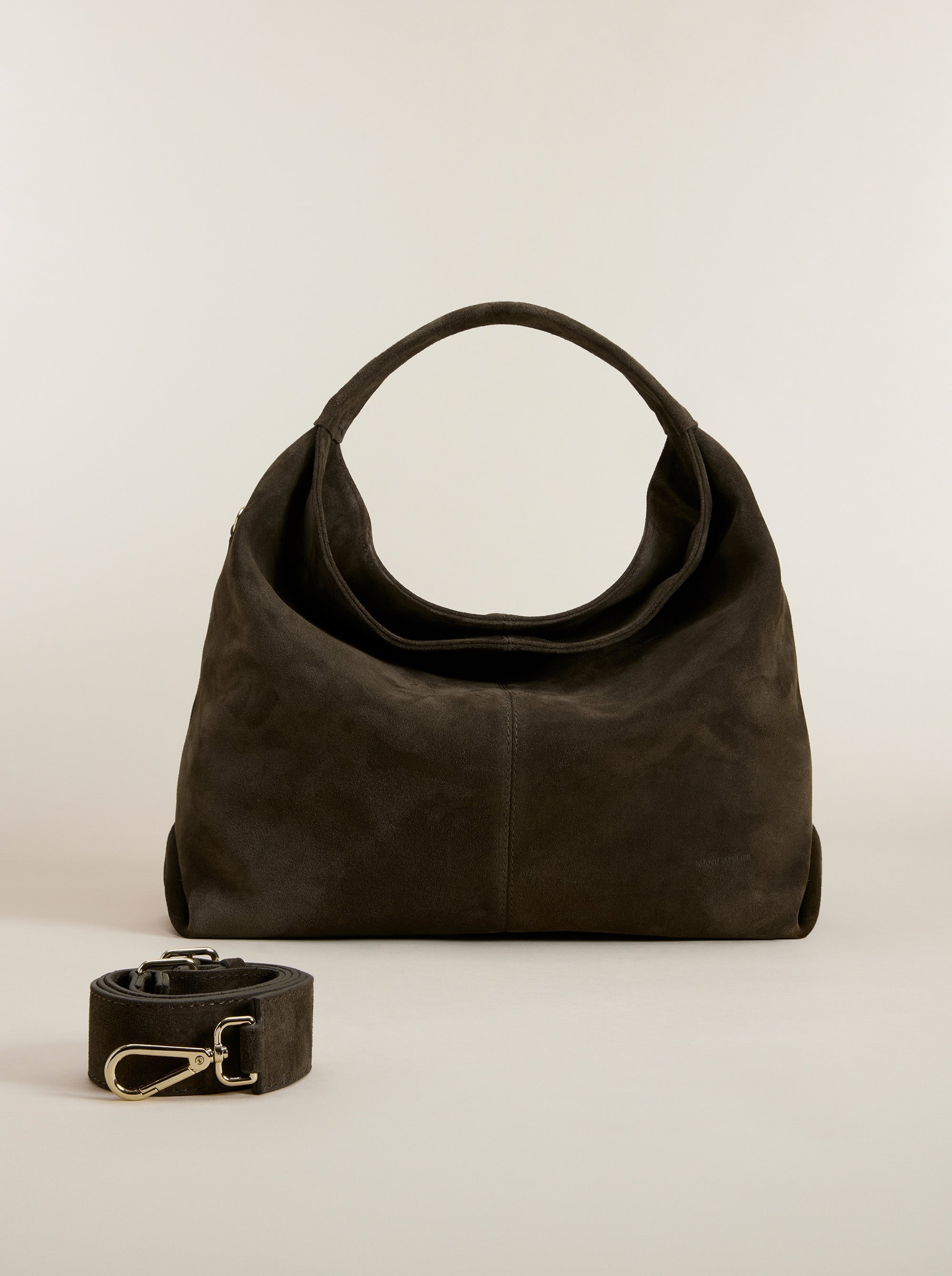 Gala Tobacco Green Suede