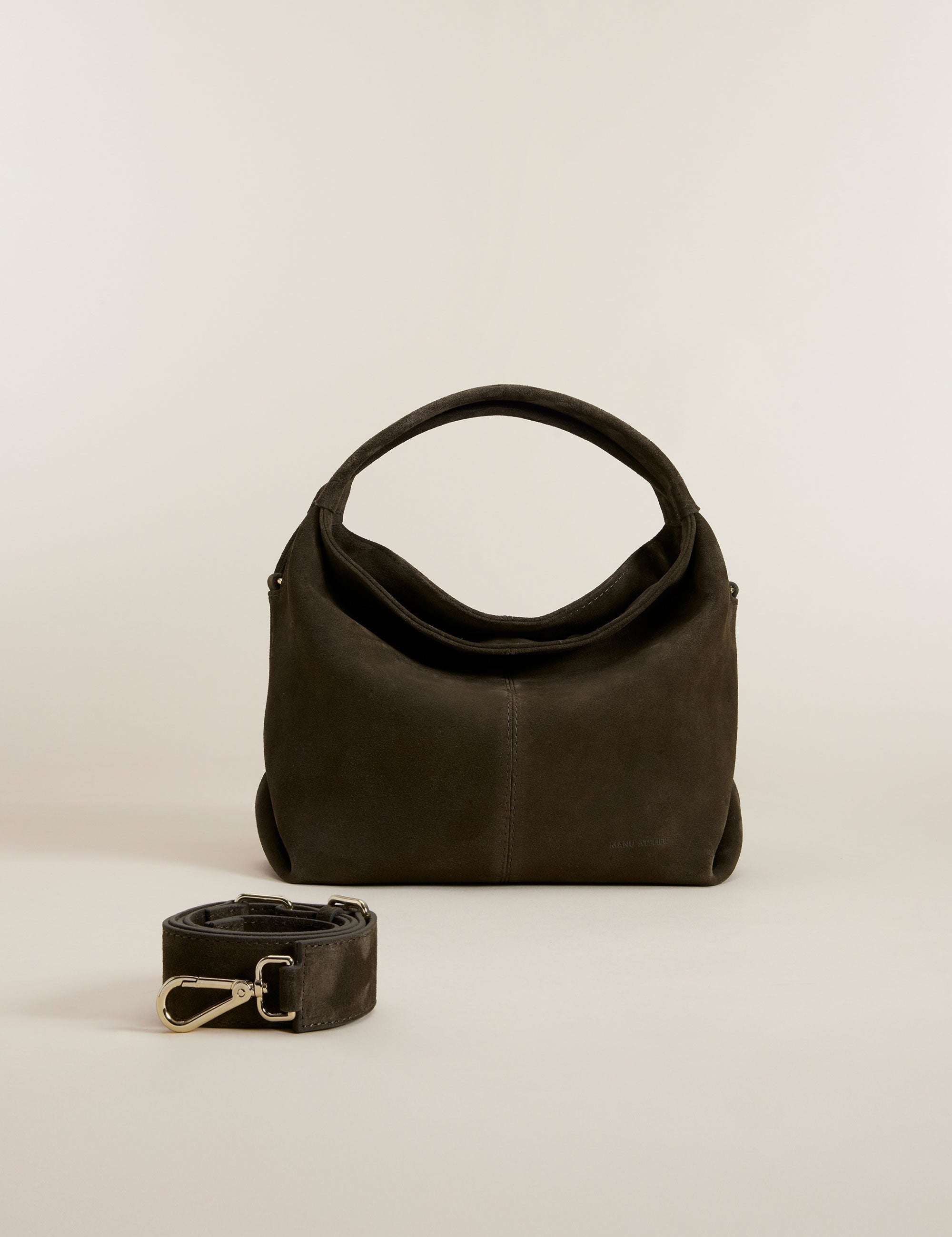 Mini Gala Tobacco Green Suede