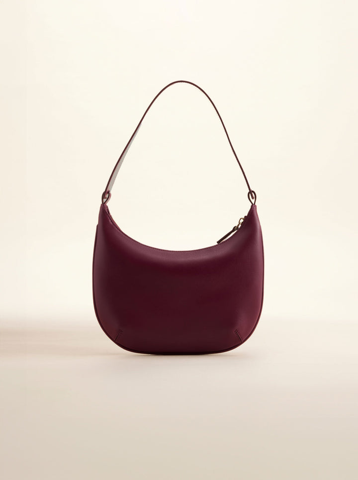 Manu Mini Hobo Burgundy Back