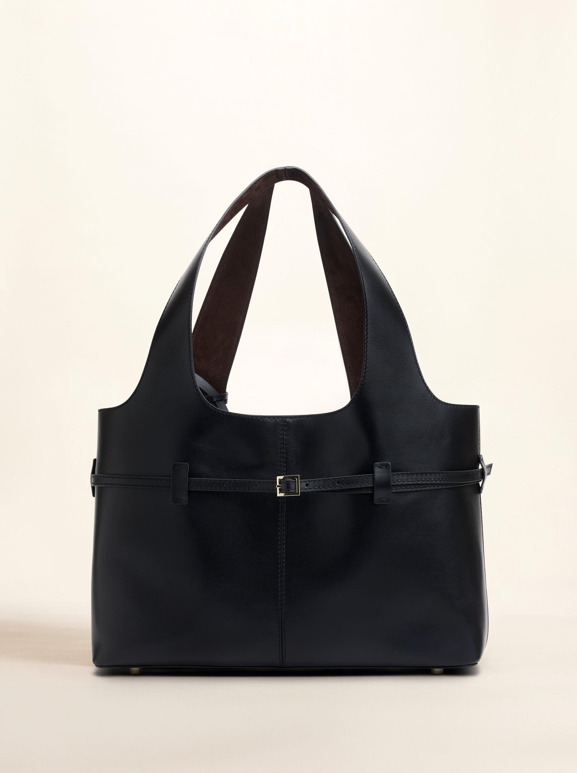 Cambon Cabas Soft Calf Leather Black Front