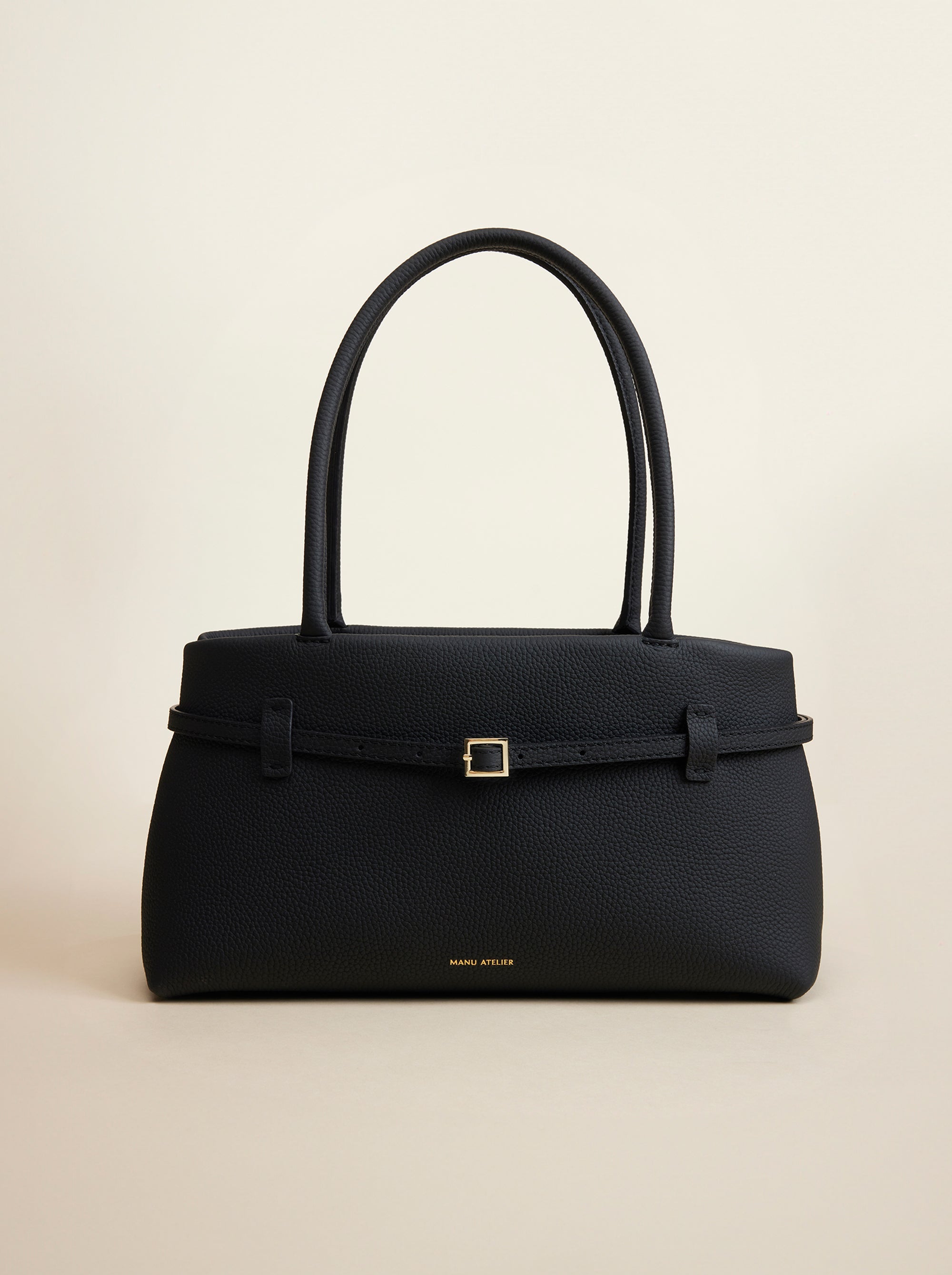 Le Cambon East West Black Calf Skin Front