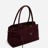 Le Cambon East West Merlot Suede Inside