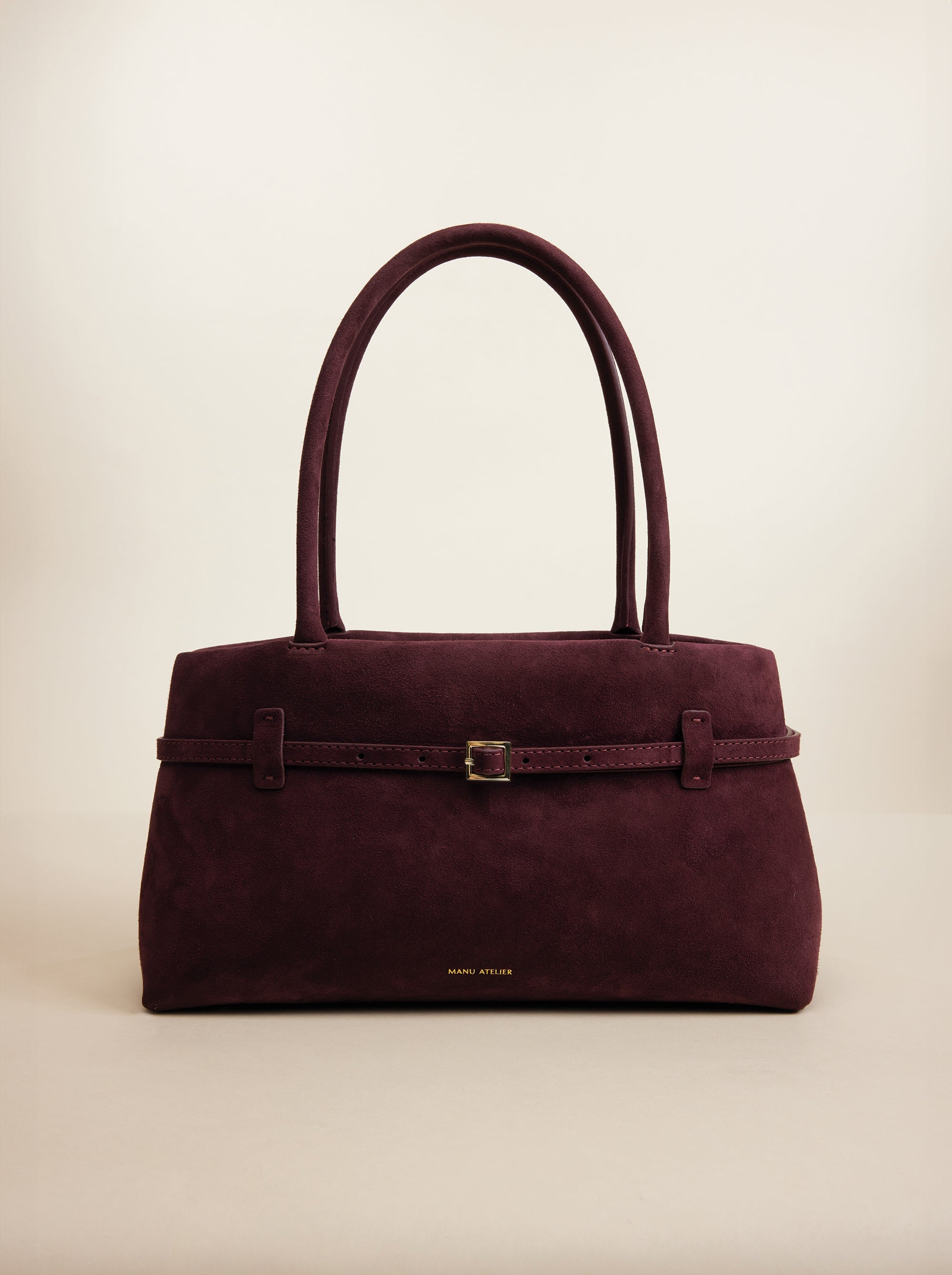 Le Cambon East West Merlot Suede Front