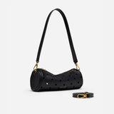 Mini Cylinder Perforated Black Soft