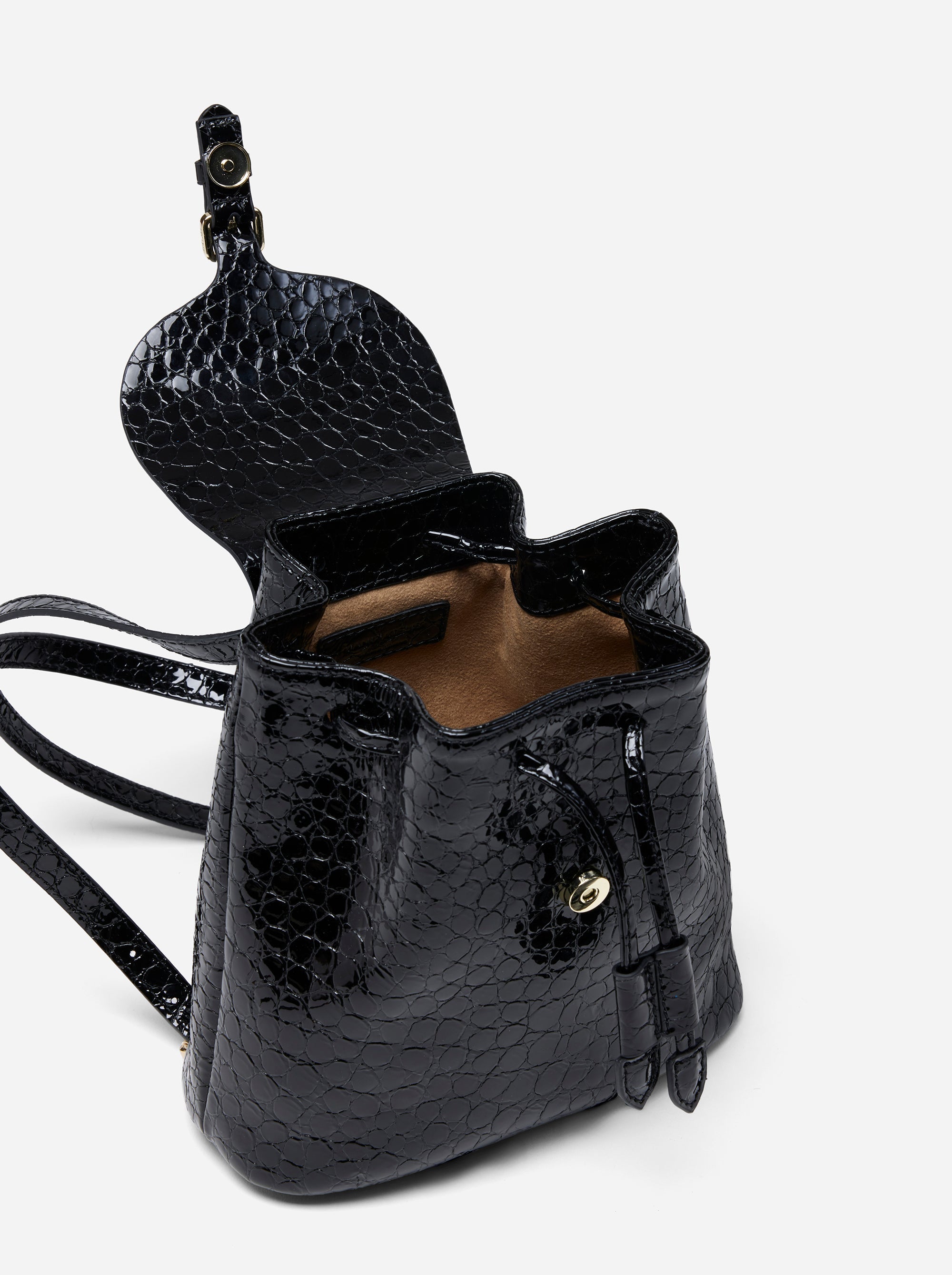 croc backpack mini Mini Backpack Black Croc