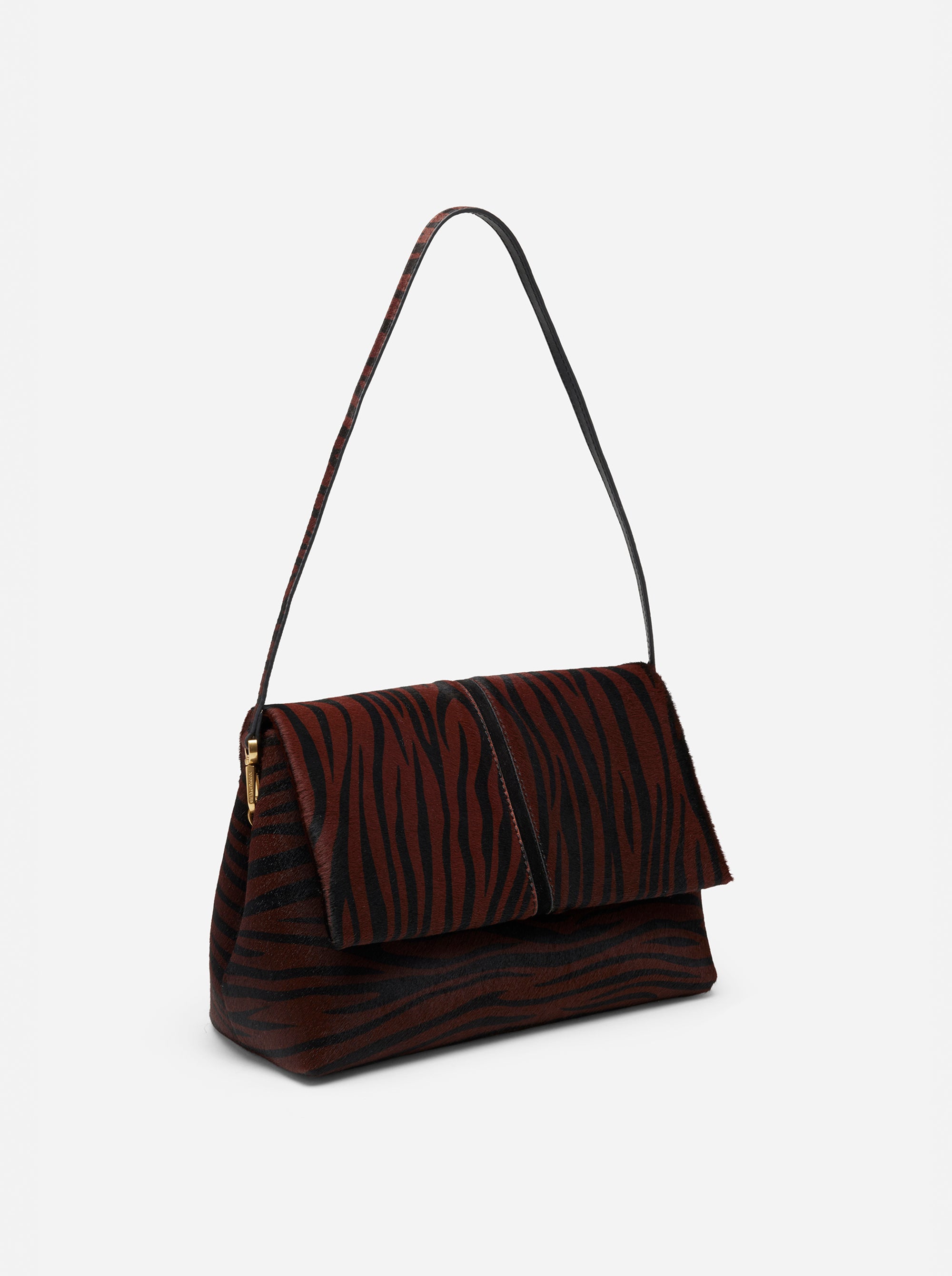 The Fold Bag Brown Zebra & Black by Manu Atelier