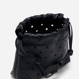 Romy Pouch Perforated Black Soft