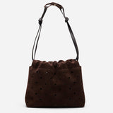 Romy Pouch Perforated Deep Brown
