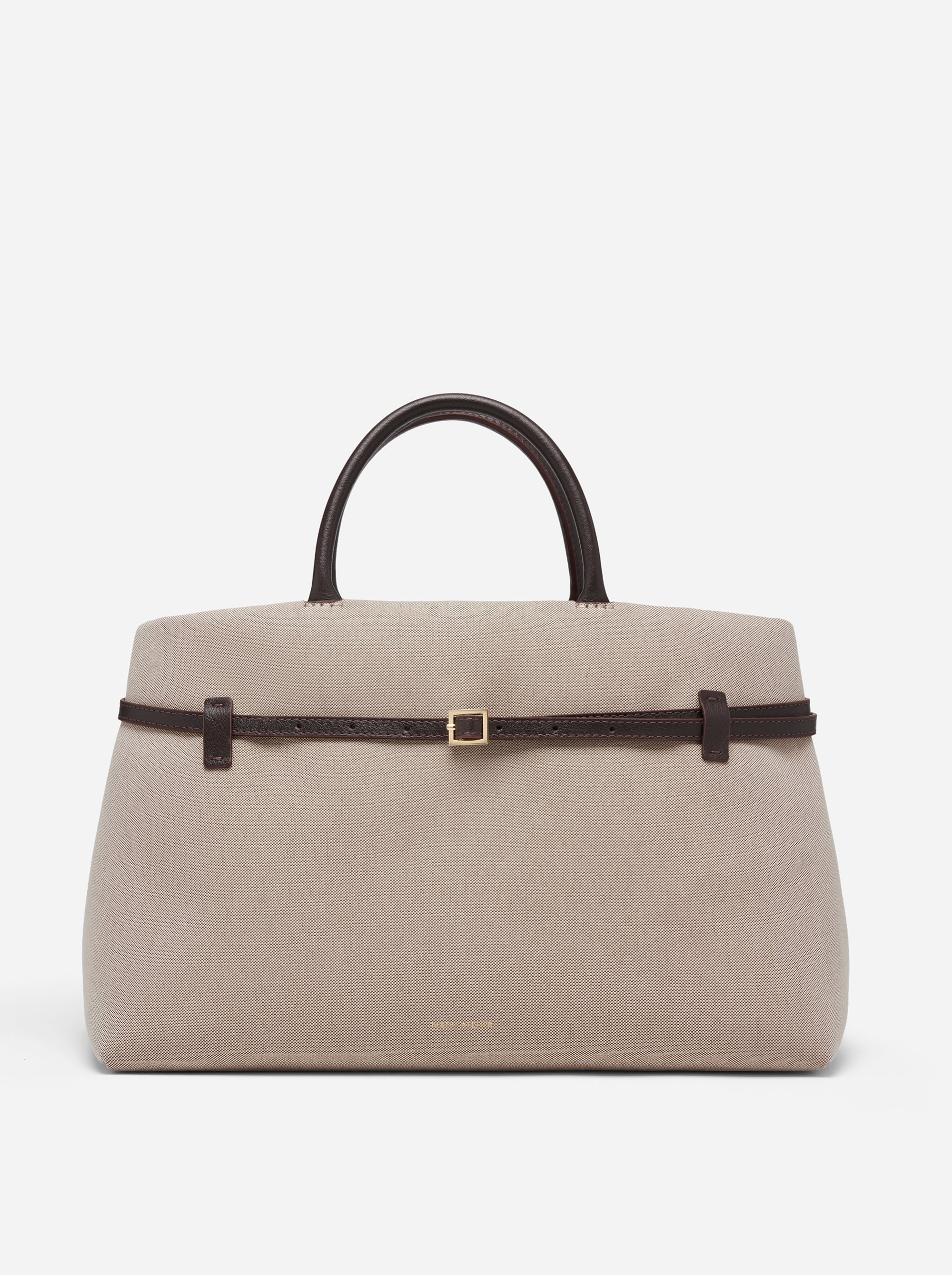 Le Cambon 40 Beige Canvas & Bitter Brown Front 